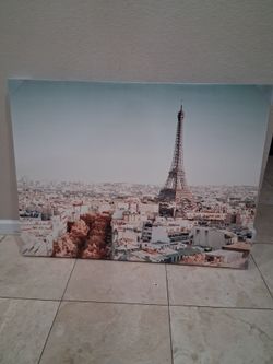 Large Eiffel tower wall art