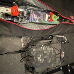 Skis And Backpack