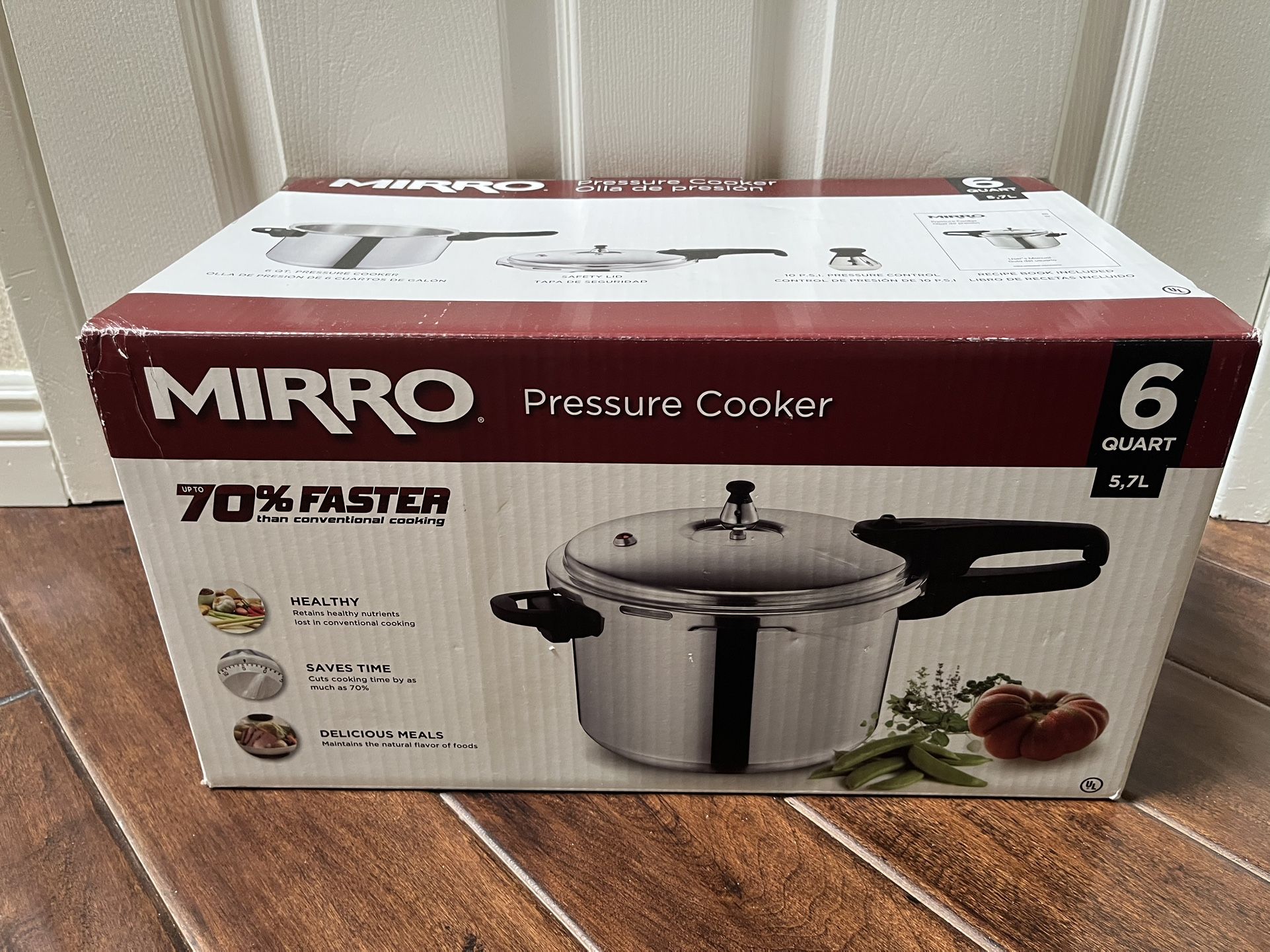 Mirro 6-Quart Pressure Cooker Silver/Black for Sale in Diamond Bar, CA ...