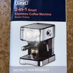 BRAND NEW - Gevi 2-in-1 Espresso Coffee Machine - SPEED SHIP