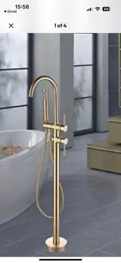 Standing Faucet Gold
