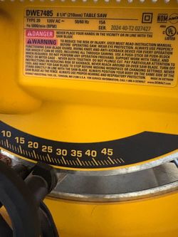DeWalt table saw