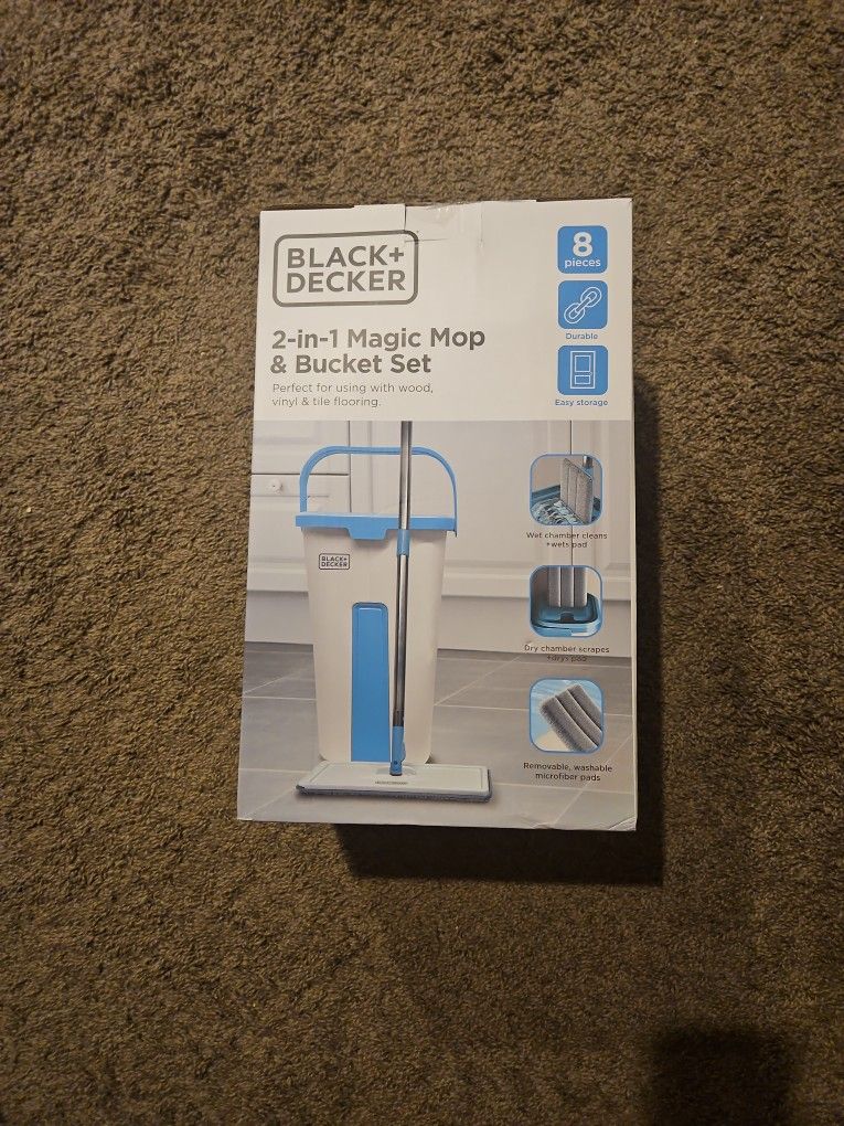 Black Decker Magic Mop And Bucket