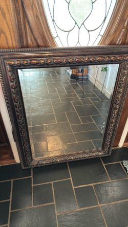 Ornate Bronze Antique Decorative Wall Mirror