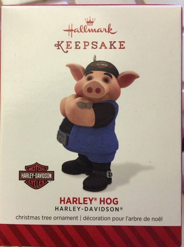 2014 Hallmark Harley Davidson Hog Xmas ornament Mint
