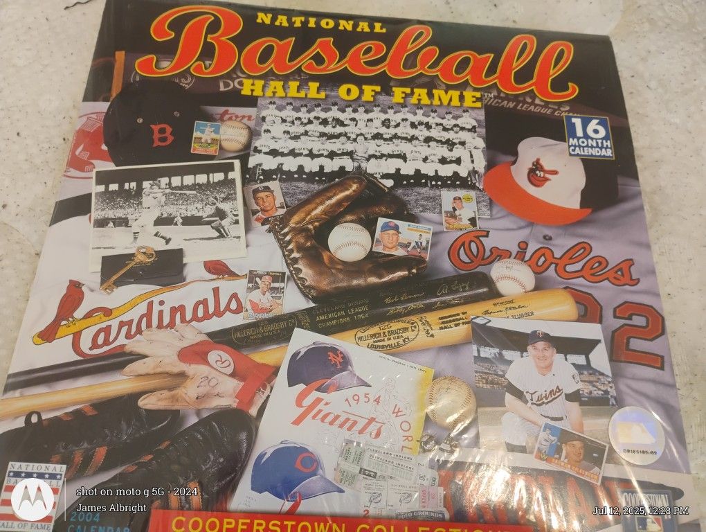 Baseball Calendar Collectibles