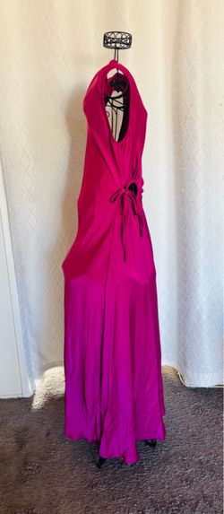 Hot Pink Halter Maxi Dress