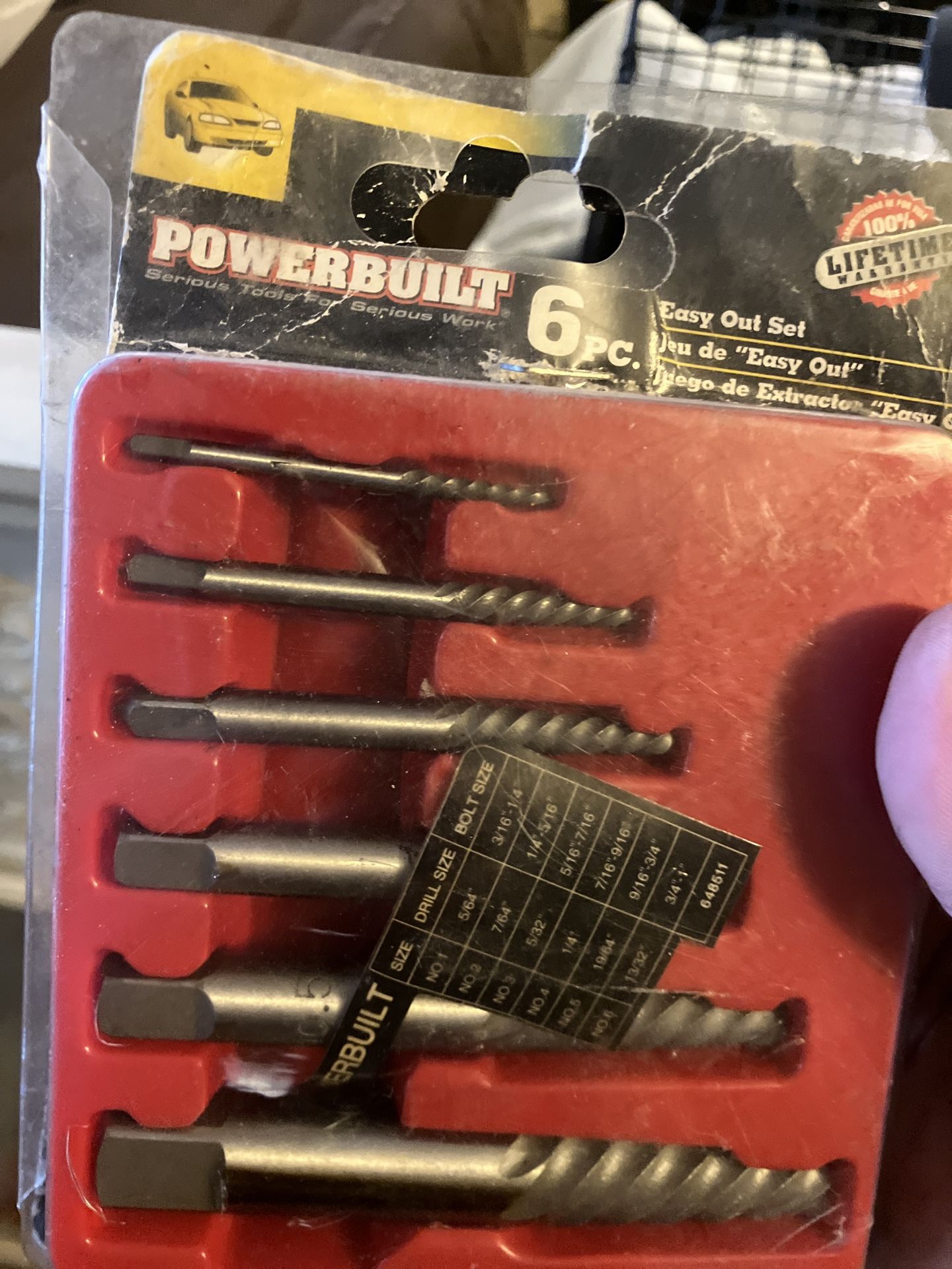 $5 Easy Out 6pc Drill Extractor Pack