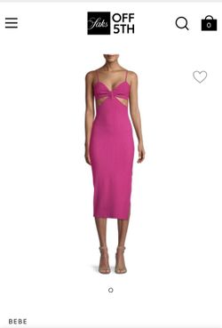 Ribbed Knit Cutout Midi Dress