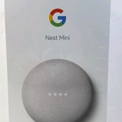 Google Nest Mini 2nd Generation Smart Speaker Chalk Hey Google