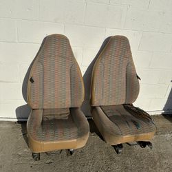 Jeep Wrangler TJ Oem Front Seats Torn Spice 1997 Through 2002 