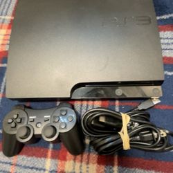 Playstation 3 console with controller 