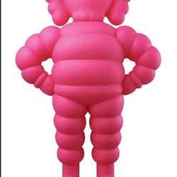 NEW FACTORY SEALED 2022 KAWS CHUM 20TH ANNIVERSARY PINK VINYL FIGURE KAWSONE