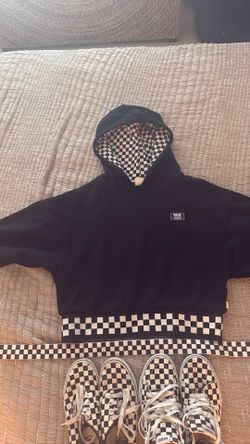 Vans checkered hoodie, belt and shoes