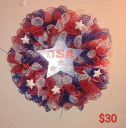 Handmade 4th of July wreaths