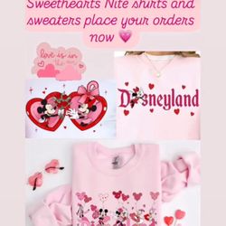 Disney Sweetheart Valentines T-shirts And Hoodie