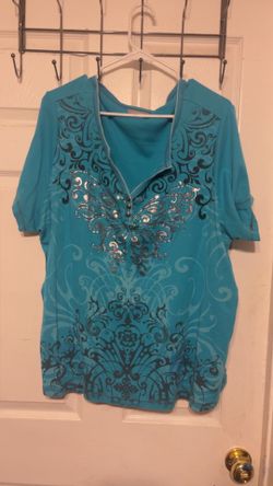 Blue graphic t shirt