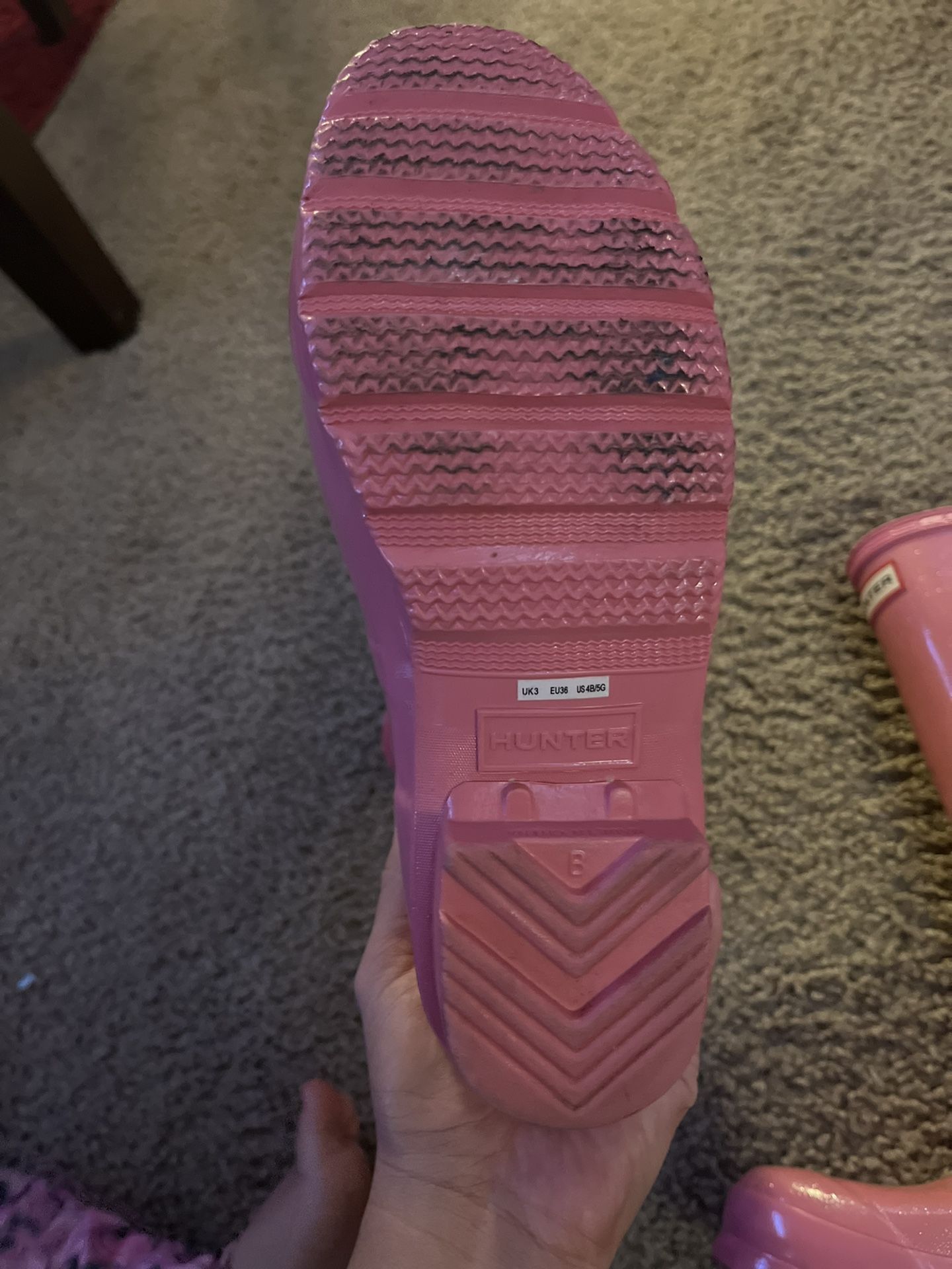 Pink Hunter Rain Boots