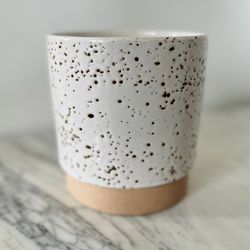 Handmade Speckled Ceramic Pottery Flower Pot Planter