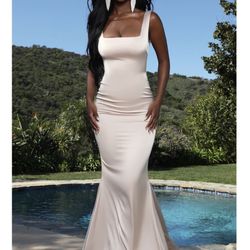 Champagne Color Prom Dress