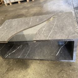 New rectangular coffee table marble grey color