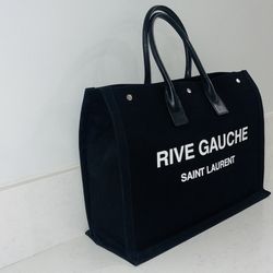 Saint Laurent Logo-Print Tote Bag