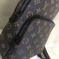 Louis Vuitton Brown Monogram Canvas Calfskin Double Zip Closure Sling  Backpack for Sale in Phoenix, AZ - OfferUp