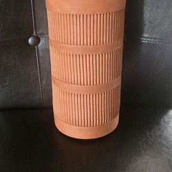Vintage Ribbed Terracotta Wine Cooler From 1970's