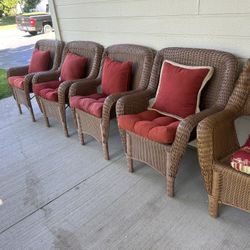 Resin  Wicker Furniture And Cushions 
