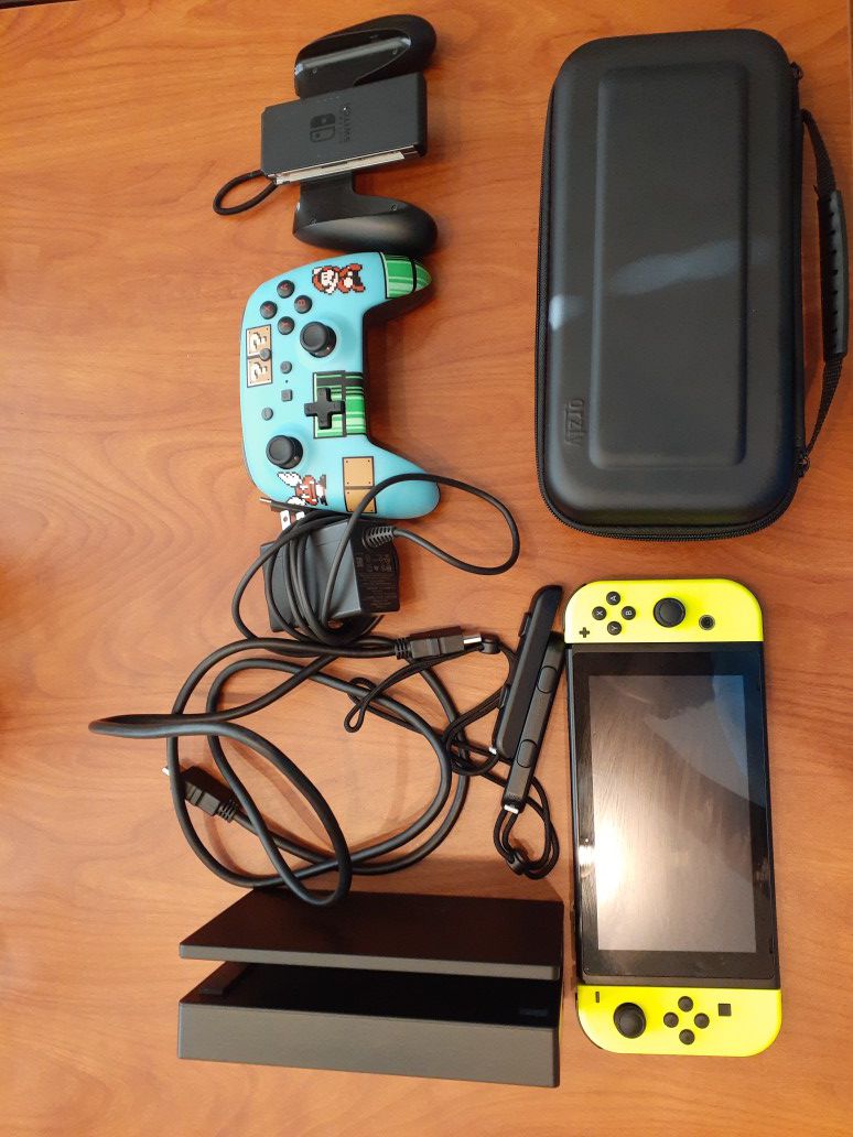Nintendo Switch With Extras