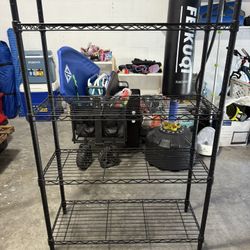 Black Metal Shelfs 4 Lines 