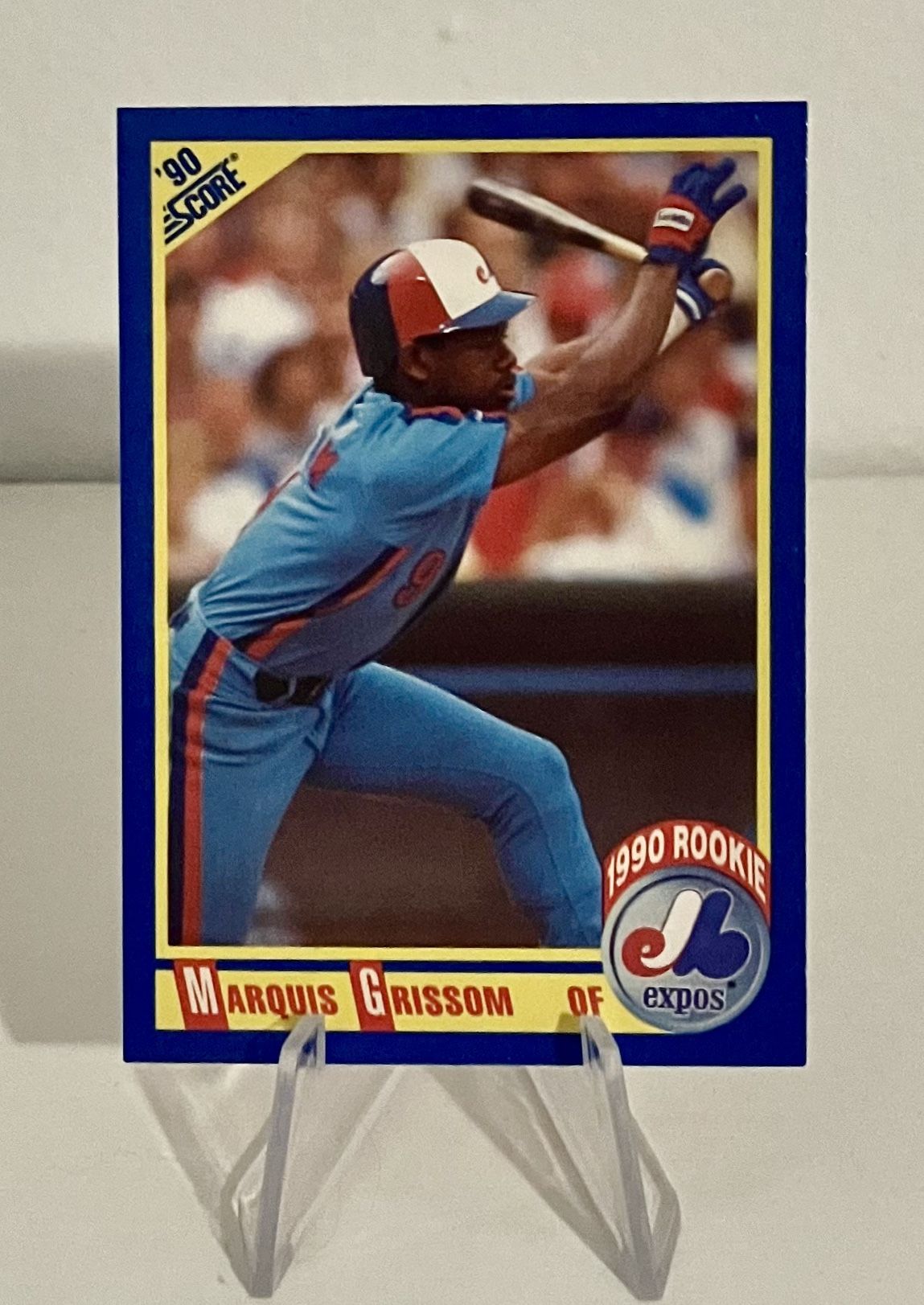 1990 Score MARQUIS GRISSOM RC #591 Rookie Montreal Expos