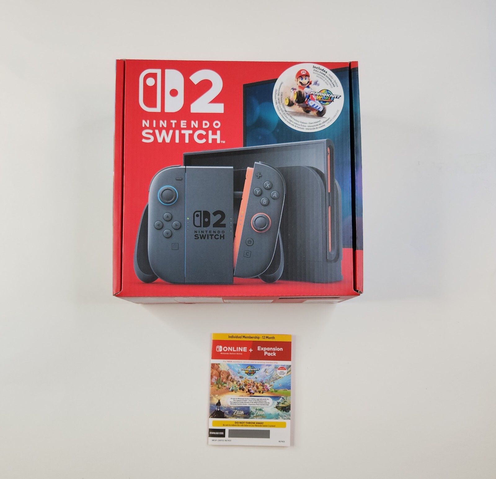 Nintendo Switch 2 + Mario Kart World Bundle + 12 Month NSO + Expansion Pack
