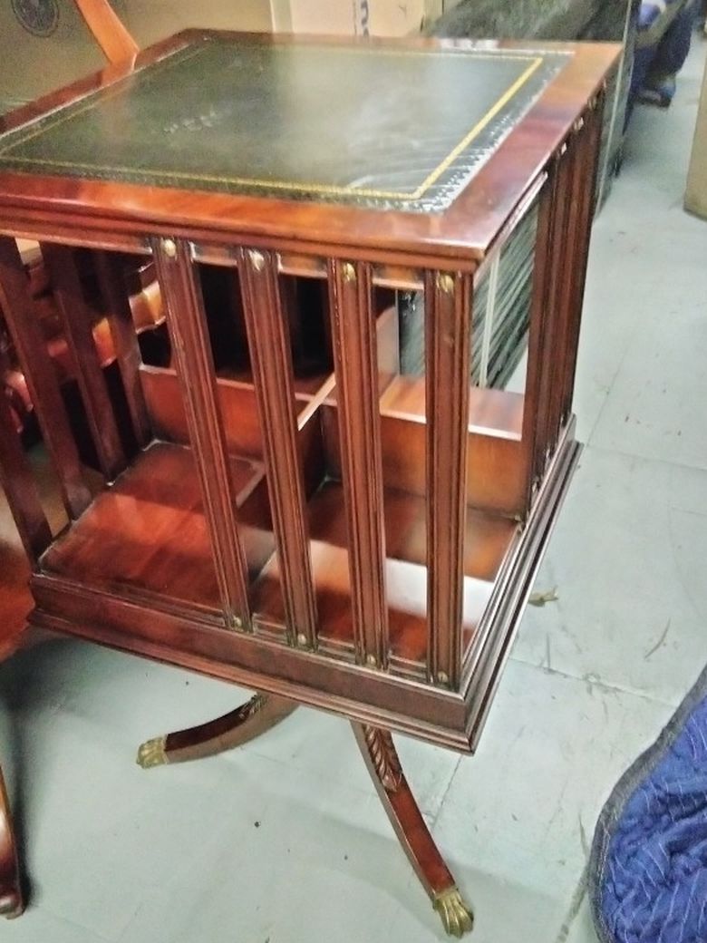Antique Turning Table Book Case 
