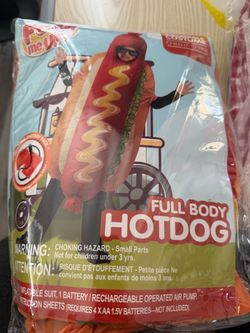 Child’s  full body hotdog costume
