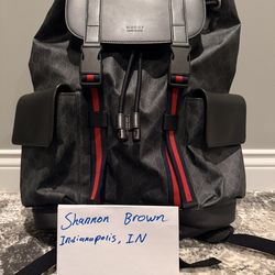 Black Gucci Backpack