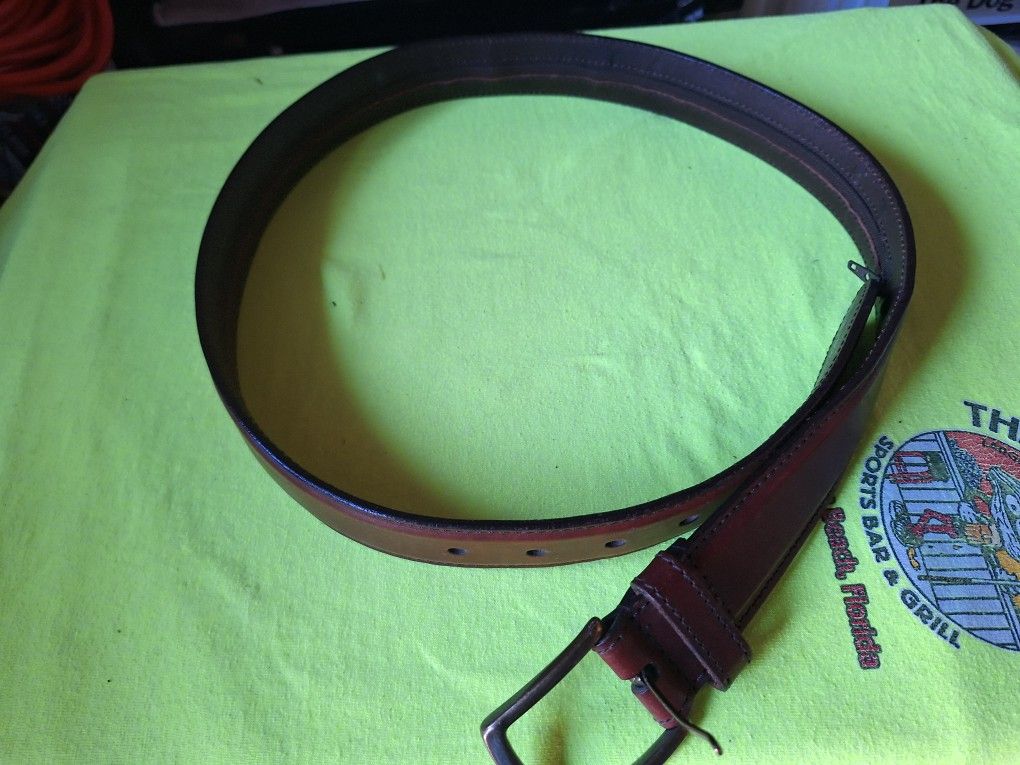 Leather Sectet Hide $ Belt Leather New
