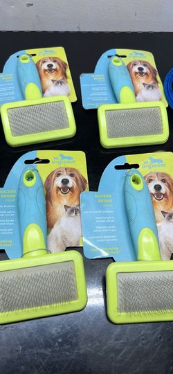 Dog brushes and leads