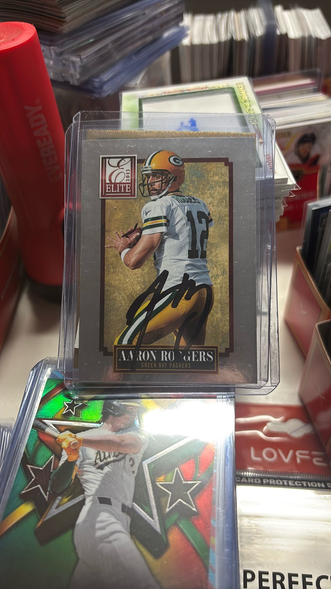 Aaron Rodger’s Auto Hard Signed Authenticated