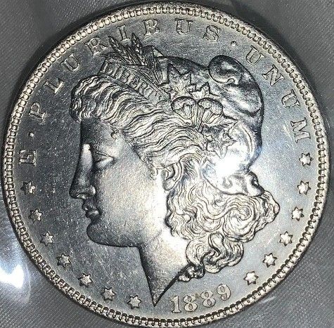 1889 PL Morgan Silver Dollar