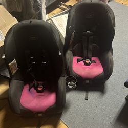 Two toddler car seats