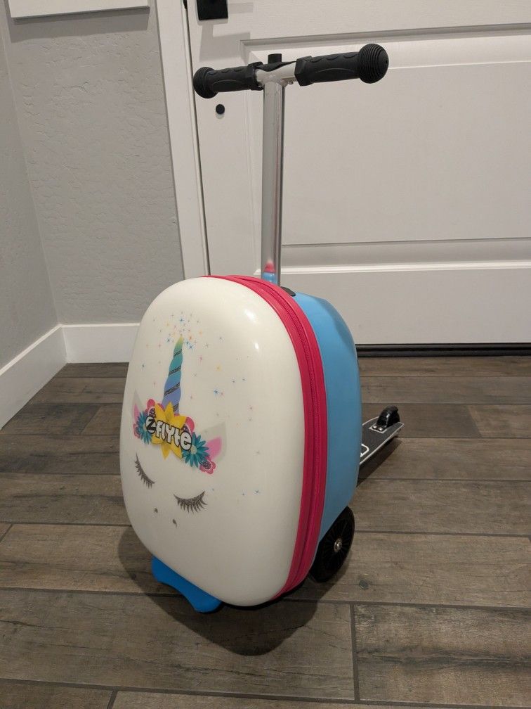 Unicorn Scooter Luggage Suitcase