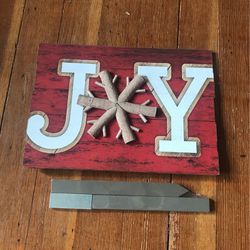 Joy Holiday Stake Or Wall Art Home Decor