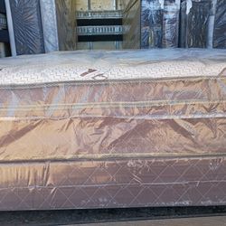 Brand New Queen Size Pillowtop Mattress Included Box Spring Free Delivery Depends On Location 