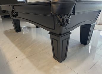 7’x4’ Black Pool Table (Free Delivery & Pro Setup) New Felt Any Color + All Accessories Provided