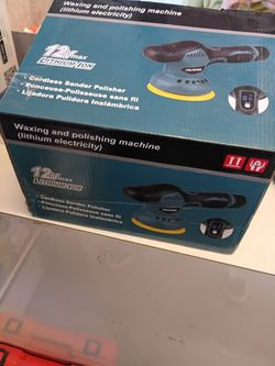 Waxing and polishing machine