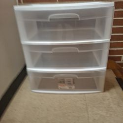 3 Drawer Plastic Storage