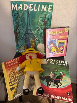 Madeline plush , books & dvd