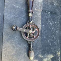 (m) ANTIQUE MILLERS FALLS NO. 5 EGG BEATER HAND DRILL - MADE IN USA