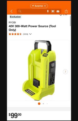 40V 300-Watt Power Source (Tool Only)